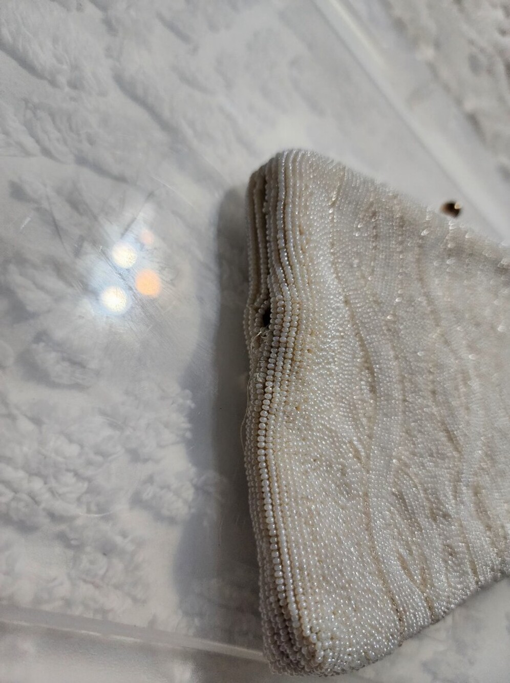 Magid Vintage Hand Beaded Purse Evening Bag, Made in Japan Clutch - Picture 10 of 11